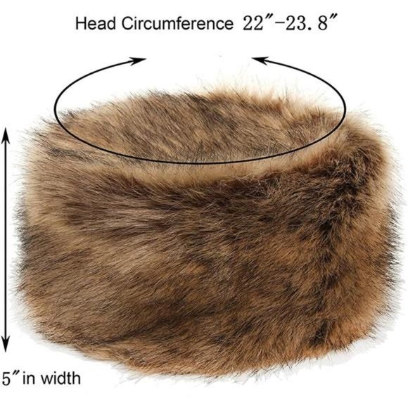 Women\'s Faux Fur Hat with Stretch Cossack Russian Style White Warm Cap main image 5